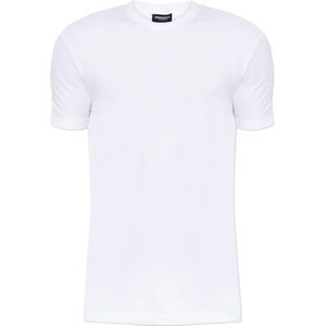 Dsquared2, Heren, Tops, Wit, Maat: S Katoen,