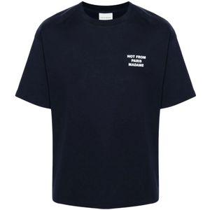 Drole de Monsieur, Heren, Tops, Blauw, Maat: 2XL Katoen,