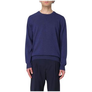 Brunello Cucinelli, Heren, Truien, Blauw, Maat: 2XL Kasjmier,