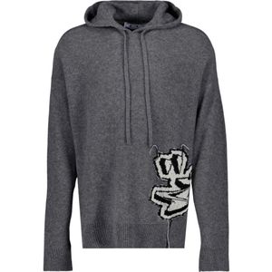 Off White, Heren, Sweatshirts & Hoodies, Grijs, Maat: L Wol,