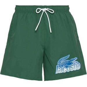 Lacoste, Heren, Badkleding, Groen, Maat: XL Synthetisch,