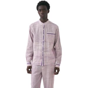 Antik Batik, Heren, Overhemden, Paars, Maat: L Katoen,