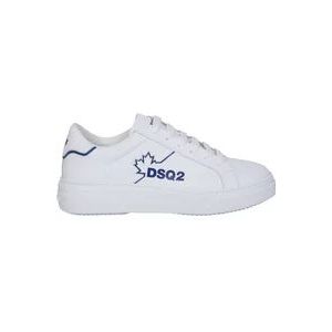 Dsquared2 Witte Sneakers met Canadese Stijl , White , Heren , Maat: 41 EU