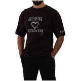 Dolce & Gabbana - Crew Neck T-shirt - Bordeaux - L'Amore Print