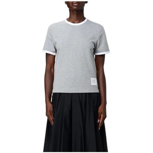 Thom Browne, Dames, Tops, Grijs, Maat: S