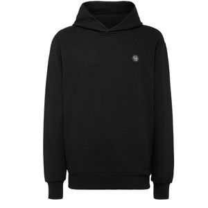 Philipp Plein, Heren, Sweatshirts & Hoodies, Zwart, Maat: L Katoen,