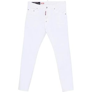 Dsquared2, Heren, Jeans, Wit, Maat: 3XL Katoen,