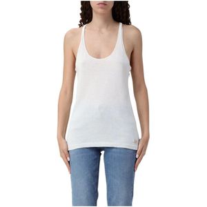 Twinset, Dames, Tops, Wit, Maat: S