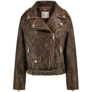 Guess, Dames, Jassen, Bruin, Maat: XS Synthetisch,