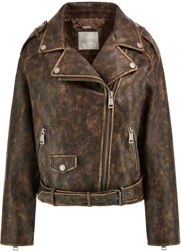 Guess, Dames, Jassen, Bruin, Maat: XS Synthetisch,