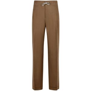 Maison Margiela, Heren, Broeken, Beige, Maat: W40 Wol,