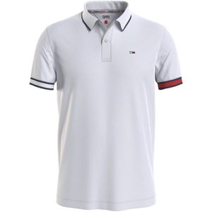 Tommy Jeans, Heren, Tops, Wit, Maat: XL Katoen,