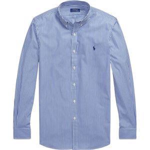 Polo Ralph Lauren, Heren, Overhemden, Blauw, Maat: S Katoen,