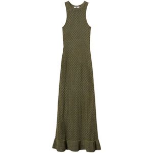 Twinset, Dames, Jurken, Groen, Maat: S