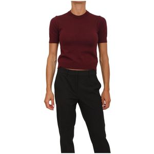 Anna Molinari, Dames, Truien, Rood, Maat: XL Wol,