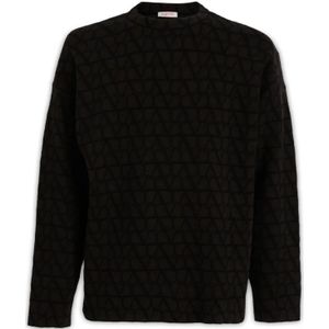 Valentino Garavani, Heren, Truien, Bruin, Maat: XS Wol,