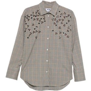 Msgm, Dames, Blouses & Shirts, Grijs, Maat: XS