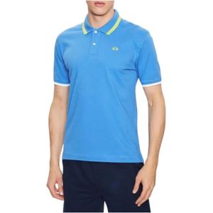 La Martina, Heren, Tops, Blauw, Maat: M Katoen,