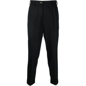PT Torino, Heren, Broeken, Zwart, Maat: W36 Flanel,
