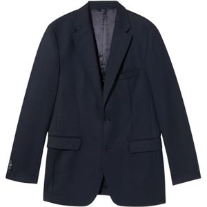 Brooks Brothers, Heren, Jassen, Blauw, Maat: 4XL Wol,