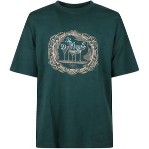 Drole de Monsieur, Heren, Tops, Groen, Maat: M