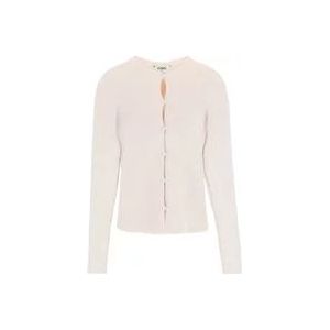 Fendi Cardigans , Beige , Dames , Maat: XS