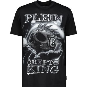 Philipp Plein, Heren, Tops, Zwart, Maat: 2XL Katoen,
