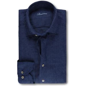 Stenströms, Heren, Overhemden, Blauw, Maat: S Linnen,