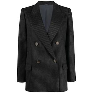 Brunello Cucinelli, Dames, Jassen, Blauw, Maat: S