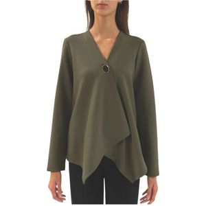Joseph Ribkoff, Dames, Jassen, Groen, Maat: 2XL Jersey,