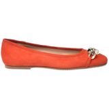 Baldinini - Orange Suede Ballerina Flats - Dames - Oranje