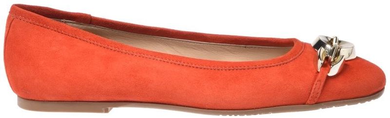 Baldinini - Orange Suede Ballerina Flats - Dames - Oranje