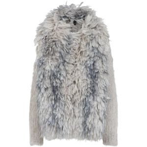 Giorgio Armani, Dames, Jassen, Veelkleurig, Maat: 2XS Wol,