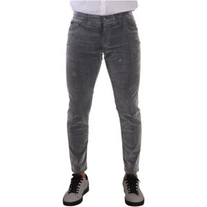 Dolce & Gabbana, Heren, Jeans, Grijs, Maat: M Denim,