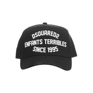 Dsquared2 Zwarte hoeden en petten voor heren , Black , Heren , Maat: ONE Size