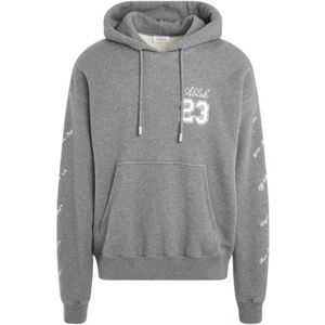 Off White, Heren, Sweatshirts & Hoodies, Grijs, Maat: M