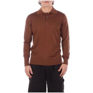 Alpha Studio, Heren, Truien, Bruin, Maat: L Wol,