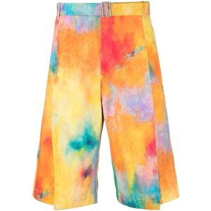 Études, Heren, Korte broeken, Oranje, Maat: S Viscose,