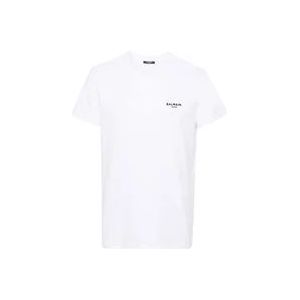 Balmain Witte T-shirts Polos voor heren , White , Heren , Maat: 2XL