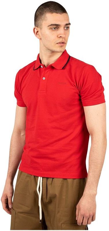 Geox - Polo - Katoen - Blauw - Eenvoudig Ontwerp