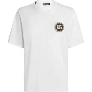 Dolce & Gabbana, Heren, Tops, Wit, Maat: XL Katoen,