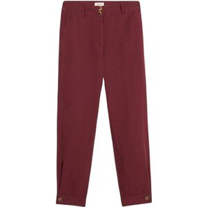 Oltre, Dames, Broeken, Rood, Maat: S Linnen,