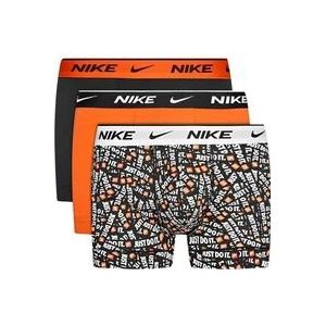 Nike Heren Boxershorts 3-Pack , Black , Heren , Maat: S