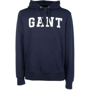 Gant, Heren, Sweatshirts & Hoodies, Blauw, Maat: S