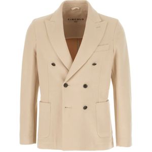 Circolo 1901, Heren, Jassen, Beige, Maat: M Katoen,