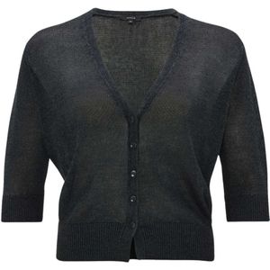 Opus, Dames, Truien, Zwart, Maat: S Linnen,