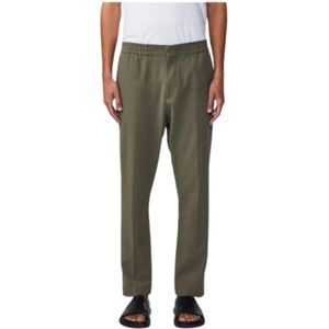 Nn07, Heren, Broeken, Groen, Maat: W34 Katoen,