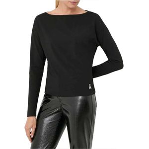 Patrizia Pepe, Dames, Tops, Zwart, Maat: XS
