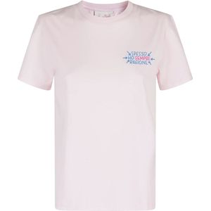 MC2 Saint Barth, Dames, Tops, Roze, Maat: M Katoen,