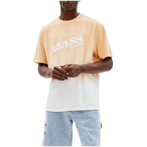 Guess, Heren, Tops, Oranje, Maat: XS